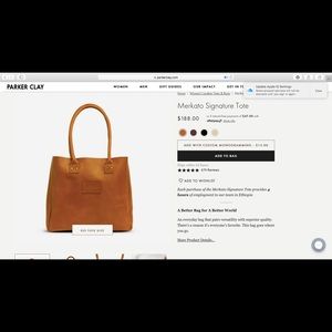 EUC Parker Clay Full Leather Bag